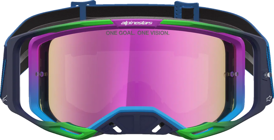 Alpinestars Crossbril Vision 8 Maven Blithe Blue Purple Mirror-Pink