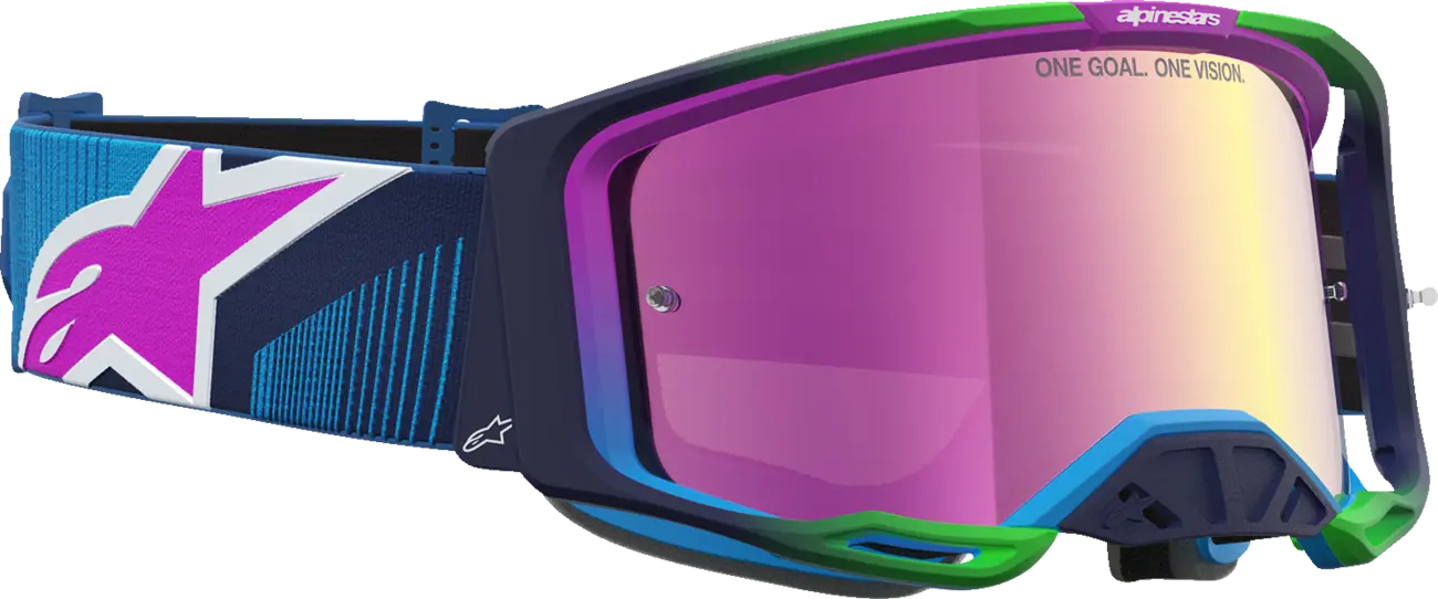 Alpinestars Crossbril Vision 8 Maven Blithe Blue Purple Mirror-Pink