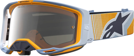 Alpinestars Crossbril Vision 8 Maven Dust Blue Orange Mirror-Silver