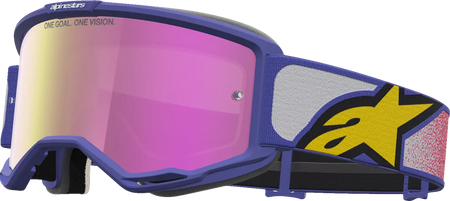Alpinestars Crossbril Vision 5 Drag Red Purple Mirror-Pink