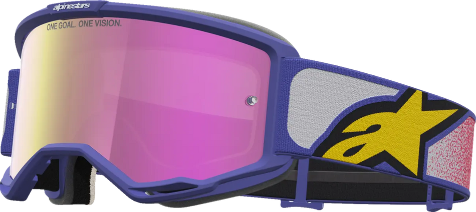 Alpinestars Crossbril Vision 5 Drag Red Purple Mirror-Pink