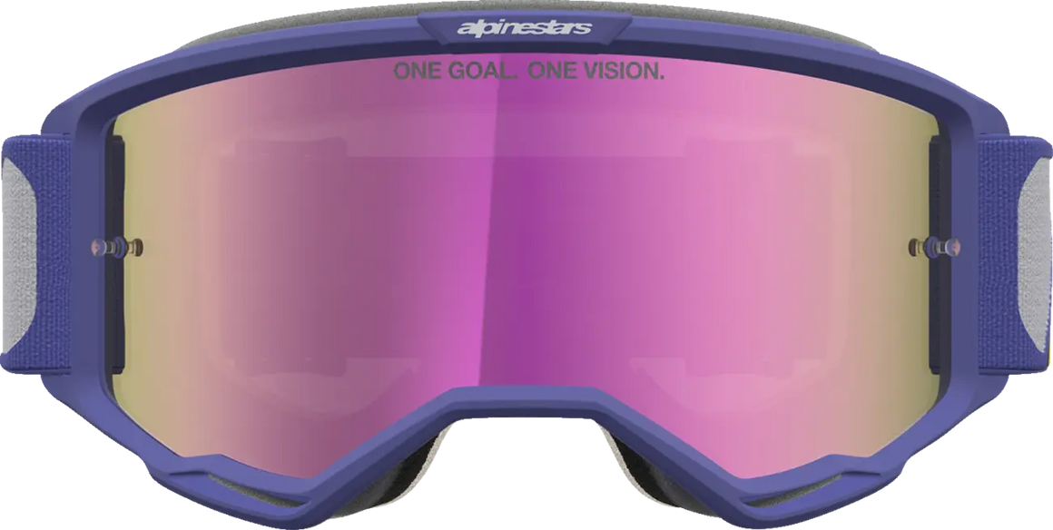 Alpinestars Crossbril Vision 5 Drag Red Purple Mirror-Pink