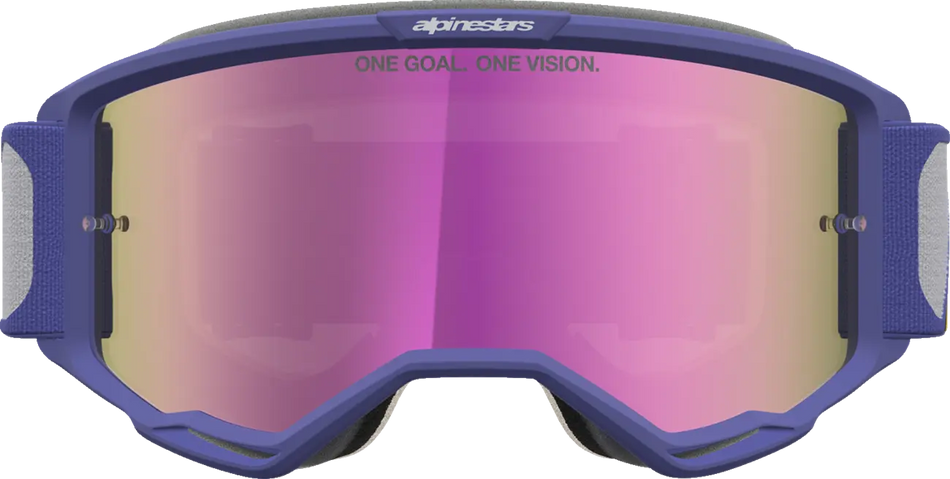 Alpinestars Crossbril Vision 5 Drag Red Purple Mirror-Pink