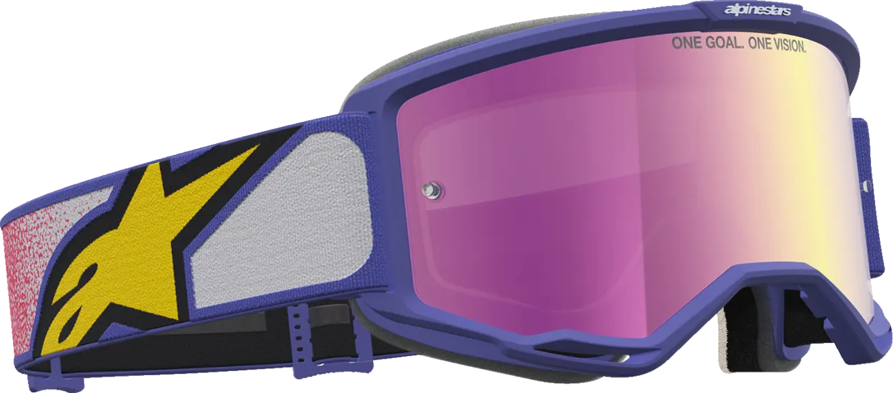 Alpinestars Crossbril Vision 5 Drag Red Purple Mirror-Pink