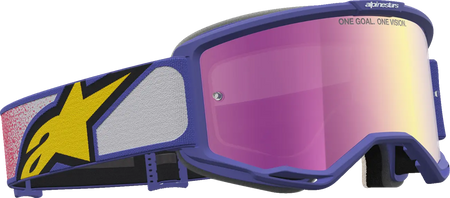 Alpinestars Crossbril Vision 5 Drag Red Purple Mirror-Pink