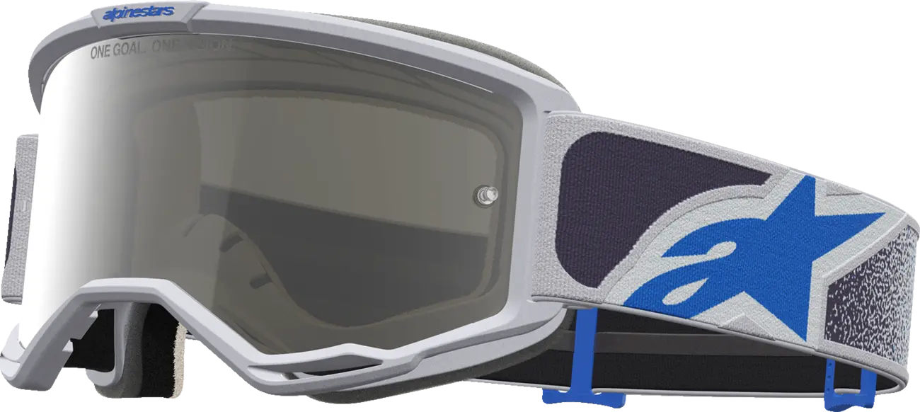Alpinestars Crossbril Vision 5 Drag Light Lilac Blue Mirror-Silver