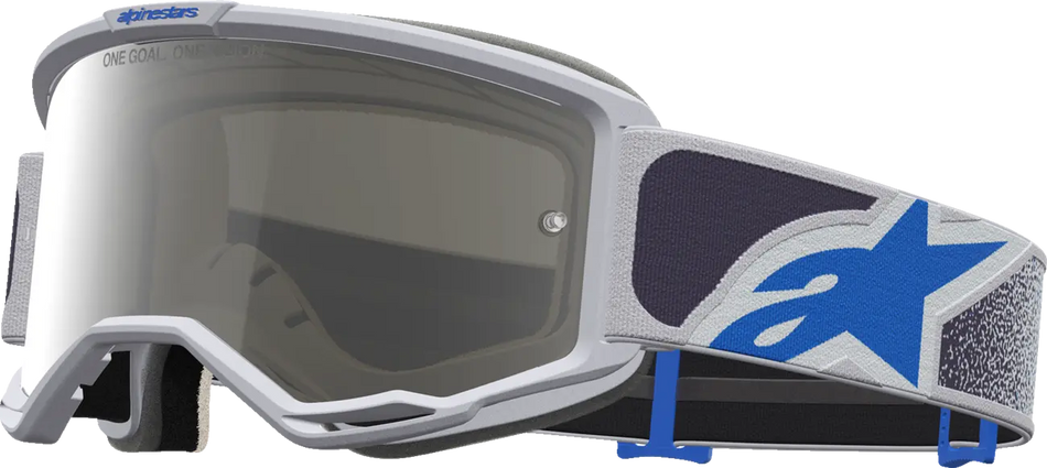 Alpinestars Crossbril Vision 5 Drag Light Lilac Blue Mirror-Silver