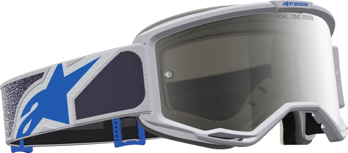Alpinestars Crossbril Vision 5 Drag Light Lilac Blue Mirror-Silver