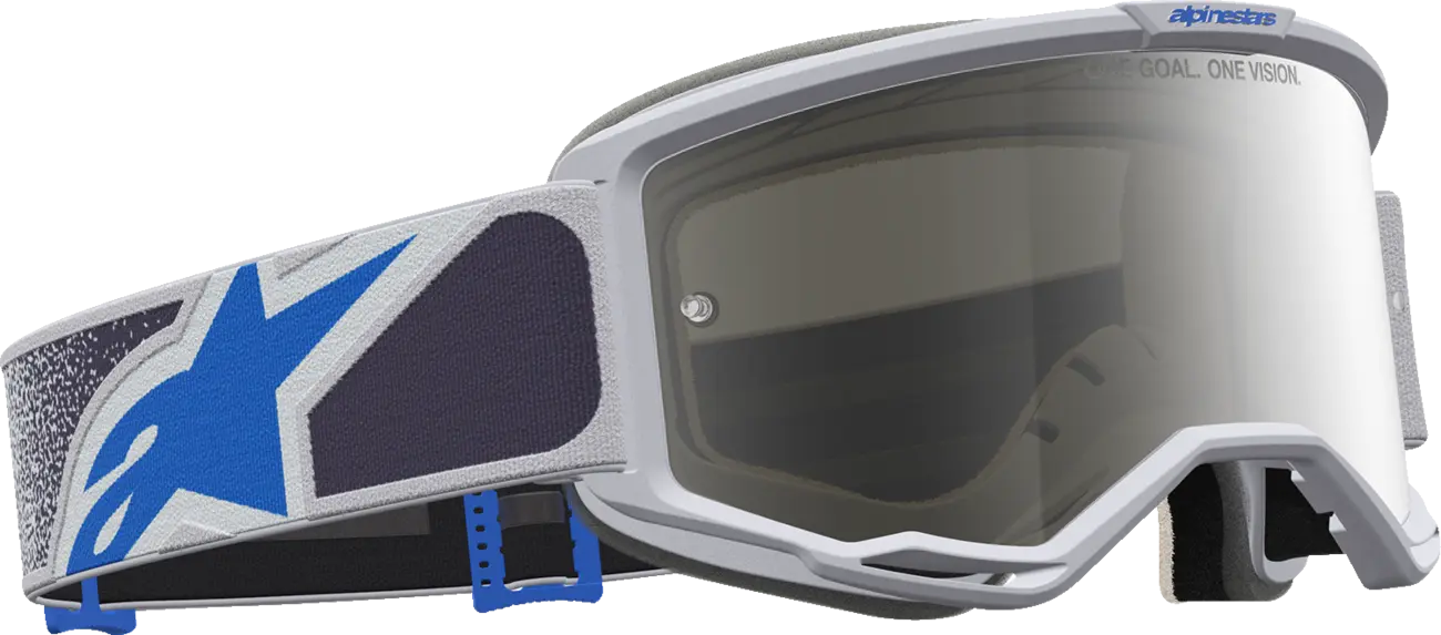Alpinestars Crossbril Vision 5 Drag Light Lilac Blue Mirror-Silver