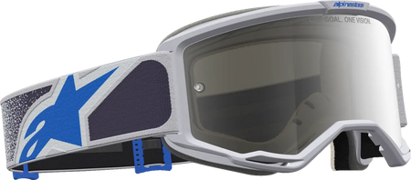Alpinestars Crossbril Vision 5 Drag Light Lilac Blue Mirror-Silver