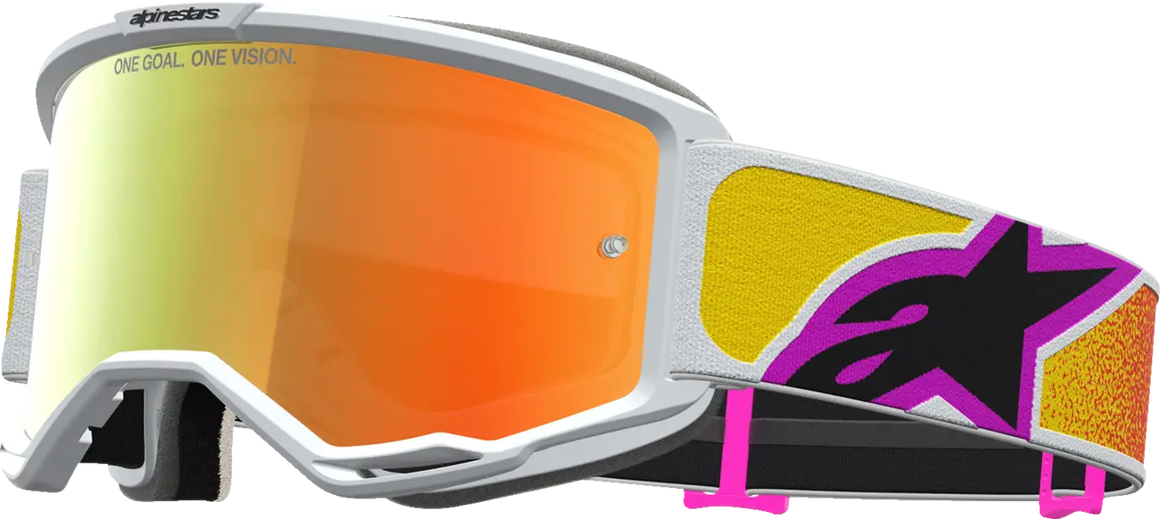 Alpinestars Crossbril Vision 5 Drag Orange Red Mirror-Red