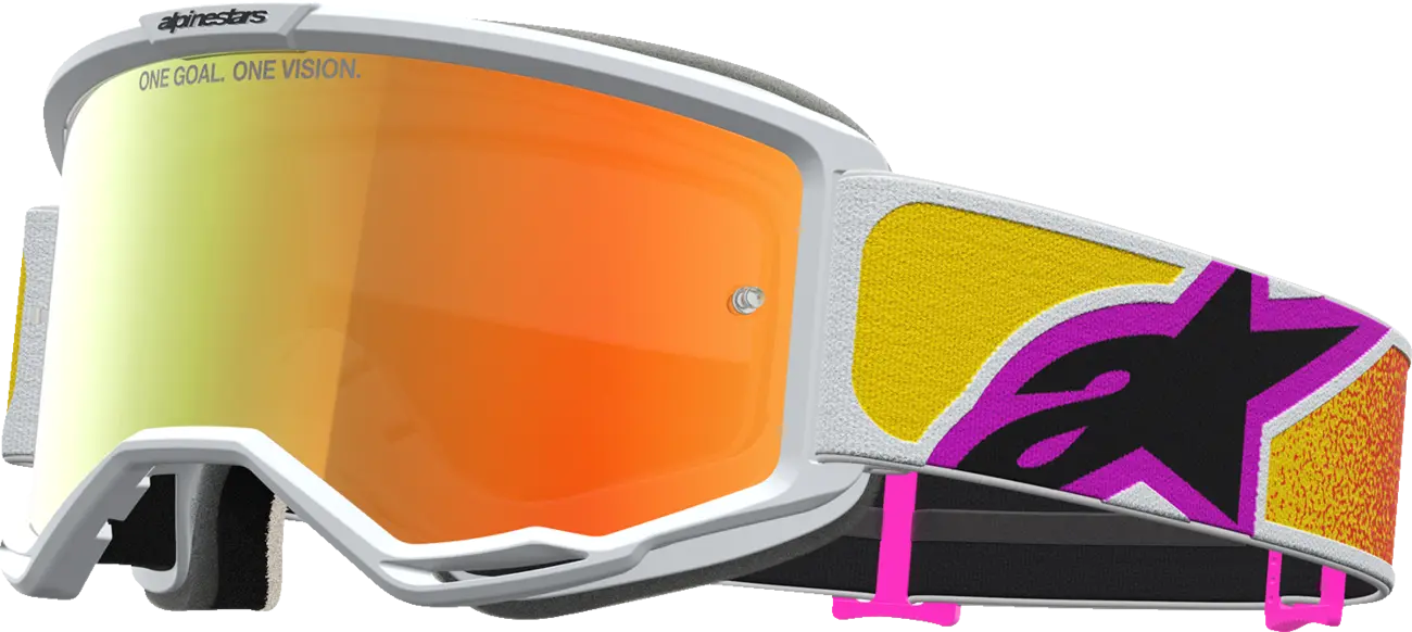 Alpinestars Crossbril Vision 5 Drag Orange Red Mirror-Red