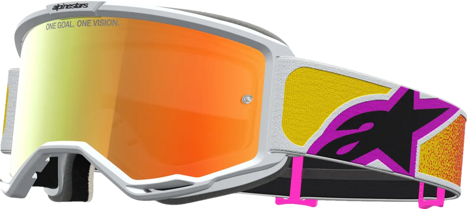 Alpinestars Crossbril Vision 5 Drag Orange Red Mirror-Red