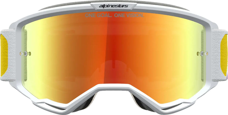 Alpinestars Crossbril Vision 5 Drag Orange Red Mirror-Red