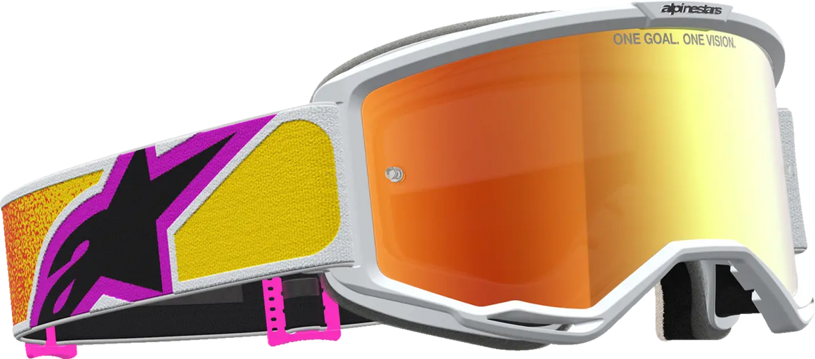 Alpinestars Crossbril Vision 5 Drag Orange Red Mirror-Red