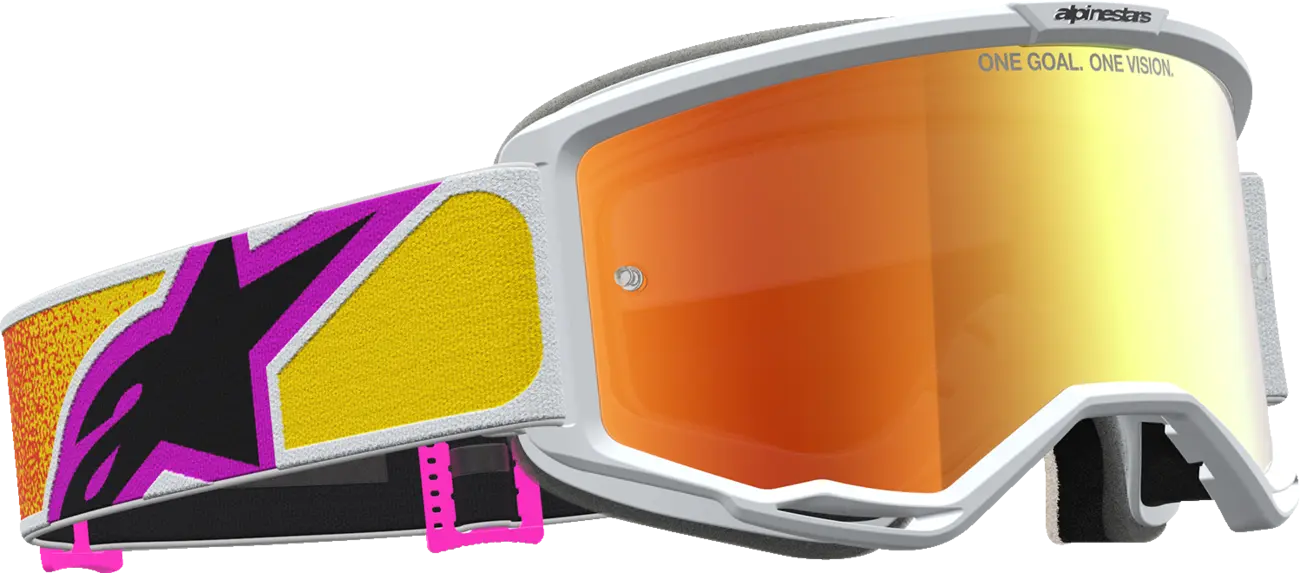 Alpinestars Crossbril Vision 5 Drag Orange Red Mirror-Red