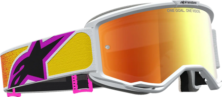 Alpinestars Crossbril Vision 5 Drag Orange Red Mirror-Red