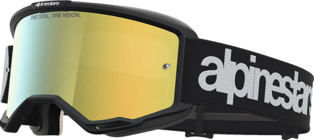 Alpinestars Crossbril Vision 5 Hone Black White Mirror Mirror-Gold