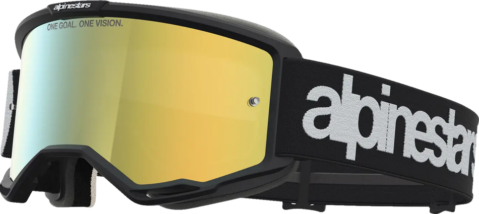Alpinestars Crossbril Vision 5 Hone Black White Mirror Mirror-Gold