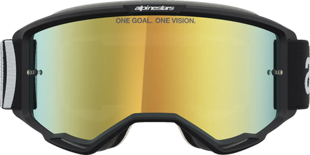 Alpinestars Crossbril Vision 5 Hone Black White Mirror Mirror-Gold