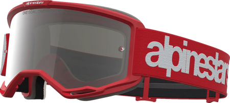 Alpinestars Crossbril Vision 5 Hone Red White Mirror-Silver