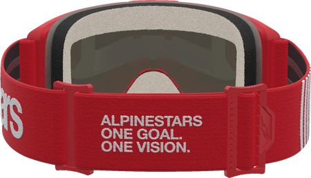 Alpinestars Crossbril Vision 5 Hone Red White Mirror-Silver