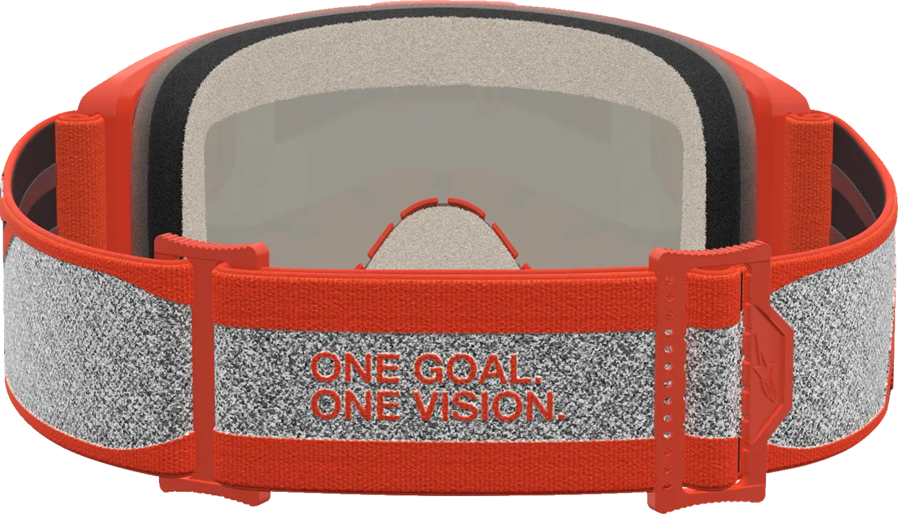 Alpinestars Crossbril Vision 5 Rora Silver Orange Mirror-Red