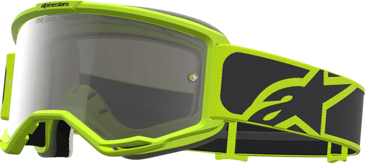 Alpinestars Crossbril Vision 5 Rora Black Yellow Fluo Mirror-Silver