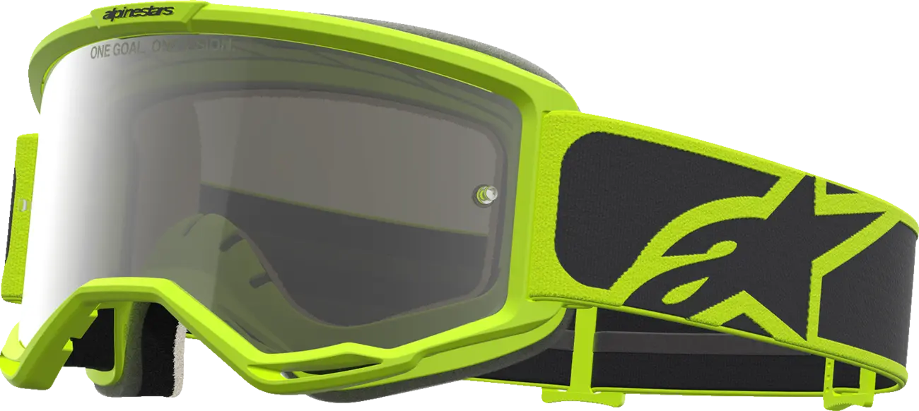 Alpinestars Crossbril Vision 5 Rora Black Yellow Fluo Mirror-Silver