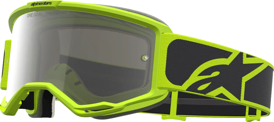 Alpinestars Crossbril Vision 5 Rora Black Yellow Fluo Mirror-Silver