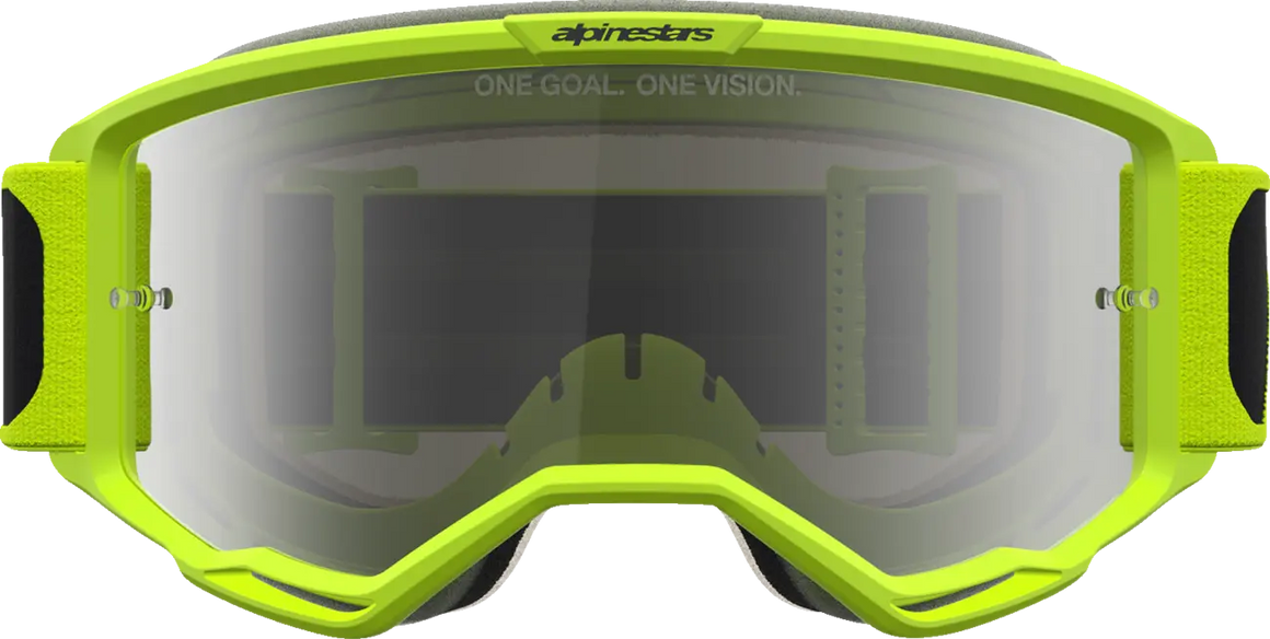 Alpinestars Crossbril Vision 5 Rora Black Yellow Fluo Mirror-Silver