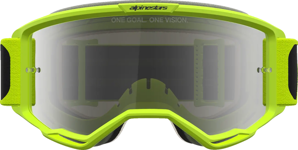 Alpinestars Crossbril Vision 5 Rora Black Yellow Fluo Mirror-Silver