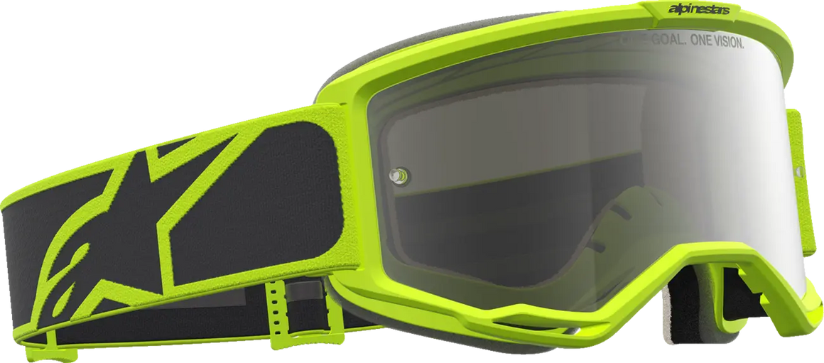 Alpinestars Crossbril Vision 5 Rora Black Yellow Fluo Mirror-Silver