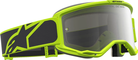 Alpinestars Crossbril Vision 5 Rora Black Yellow Fluo Mirror-Silver