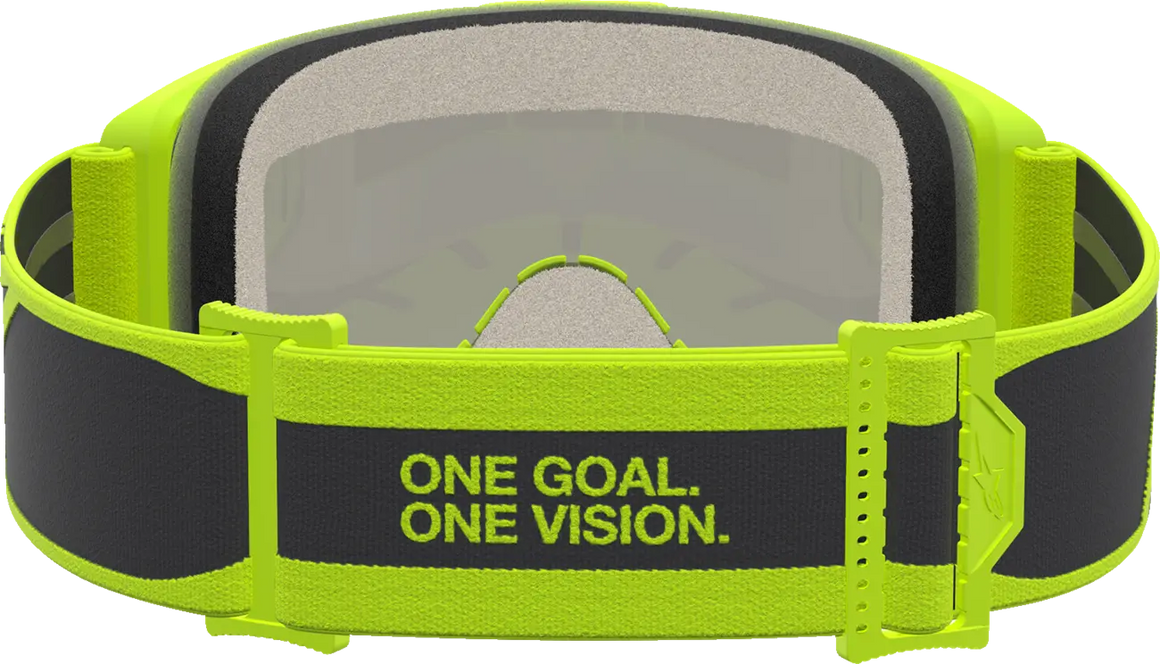 Alpinestars Crossbril Vision 5 Rora Black Yellow Fluo Mirror-Silver