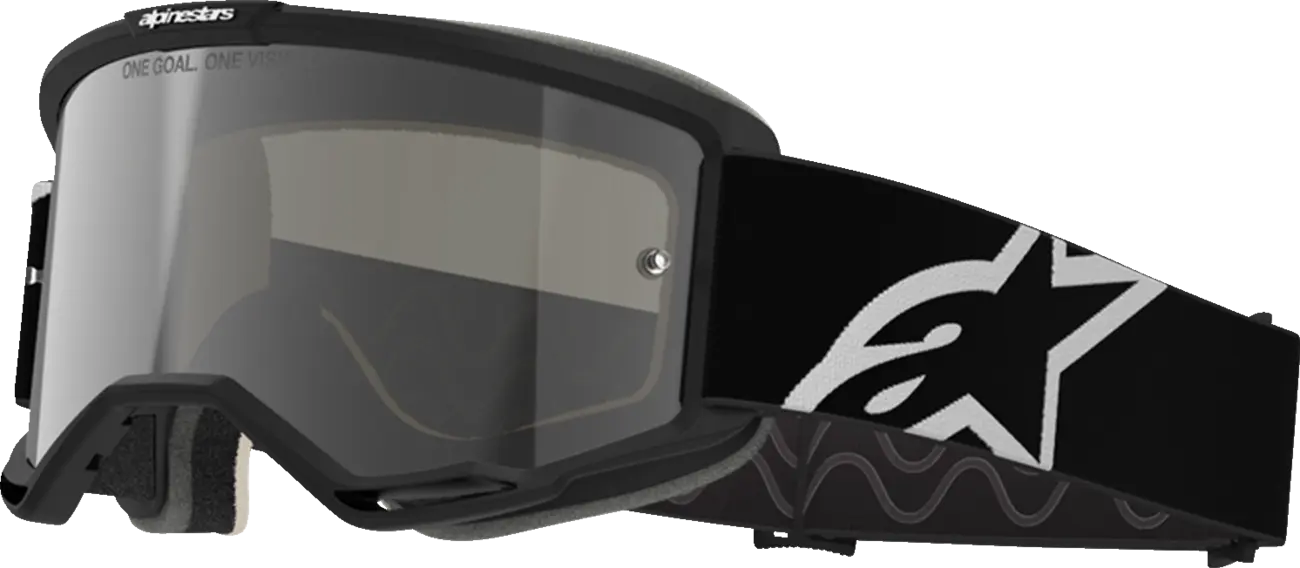 Alpinestars Crossbril Vision 5 Corp 2 Black White Mirror Mirror-Silver