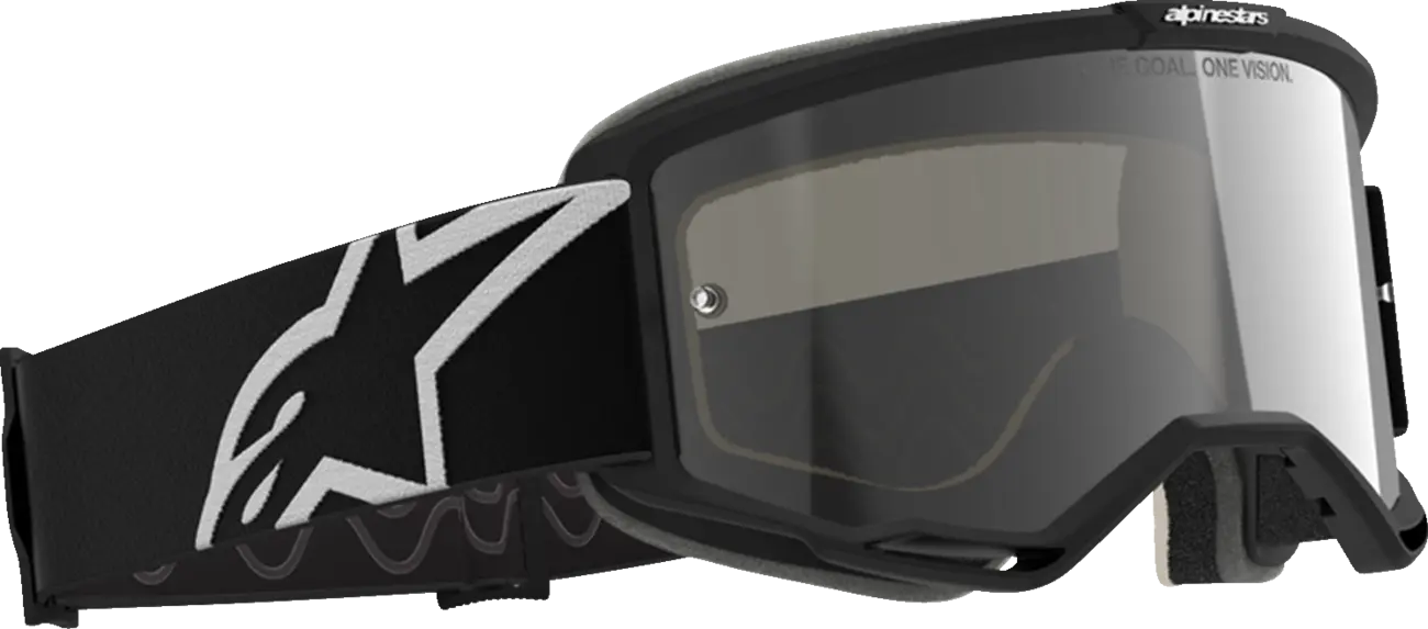 Alpinestars Crossbril Vision 5 Corp 2 Black White Mirror Mirror-Silver