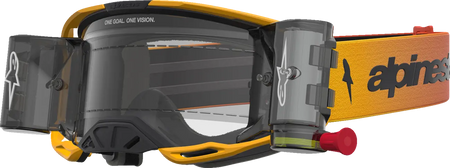 Alpinestars Crossbril Vision 8 Amber Roll Off Yellow/Red/Black/Clear