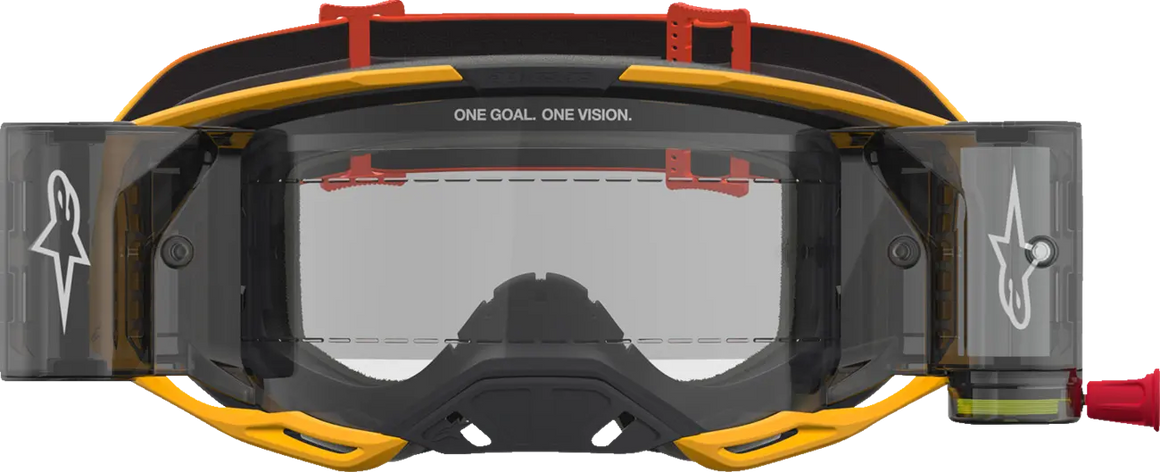 Alpinestars Crossbril Vision 8 Amber Roll Off Yellow/Red/Black/Clear