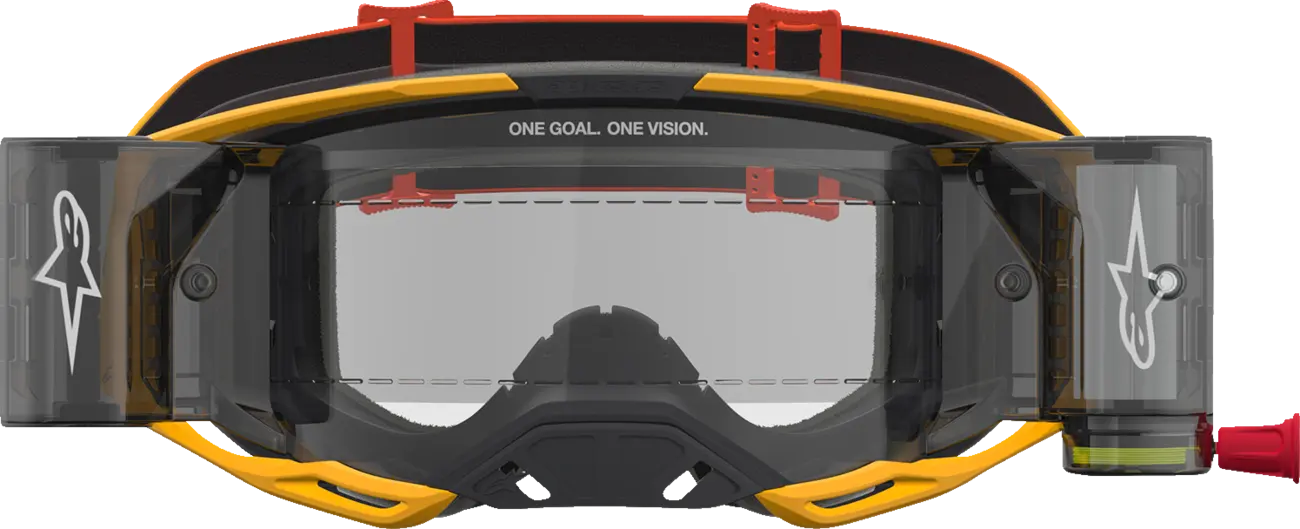 Alpinestars Crossbril Vision 8 Amber Roll Off Yellow/Red/Black/Clear
