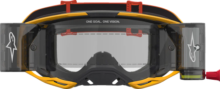 Alpinestars Crossbril Vision 8 Amber Roll Off Yellow/Red/Black/Clear