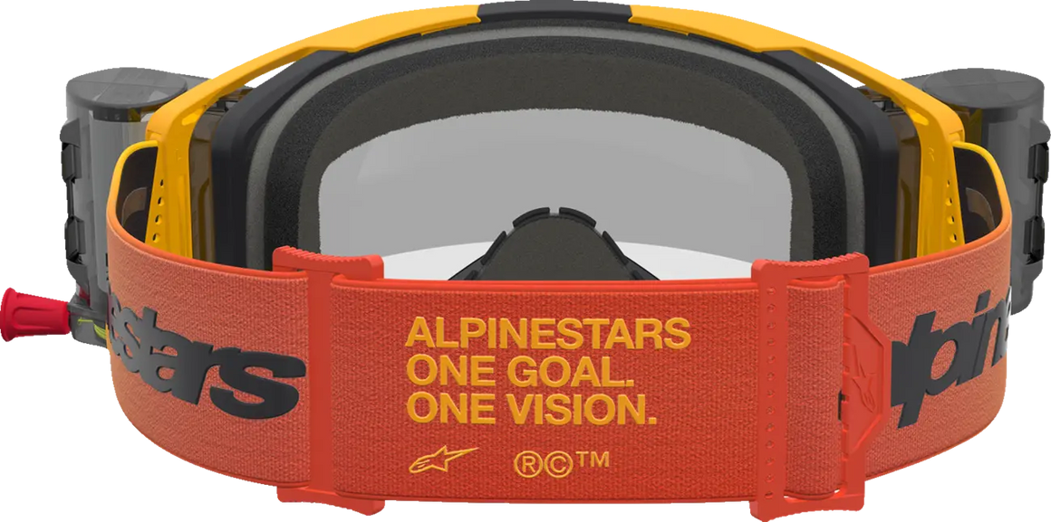 Alpinestars Crossbril Vision 8 Amber Roll Off Yellow/Red/Black/Clear