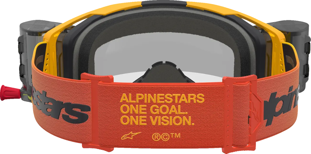 Alpinestars Crossbril Vision 8 Amber Roll Off Yellow/Red/Black/Clear