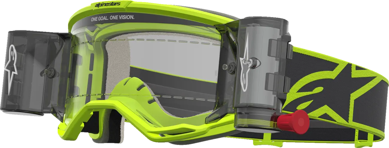 Alpinestars Crossbril Vision 5 Rora Roll Off Yellow Fluo Black/Clear