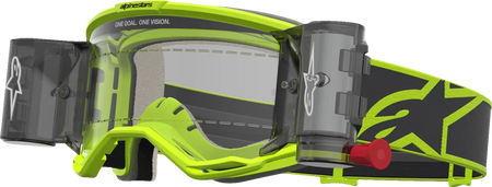 Alpinestars Crossbril Vision 5 Rora Roll Off Yellow Fluo Black/Clear