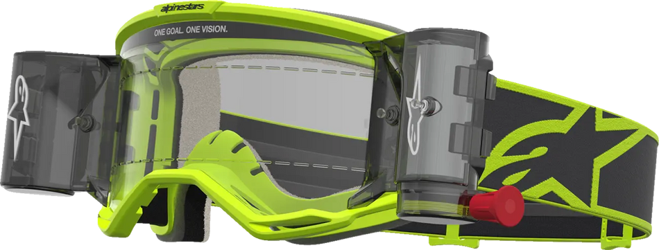 Alpinestars Crossbril Vision 5 Rora Roll Off Yellow Fluo Black/Clear