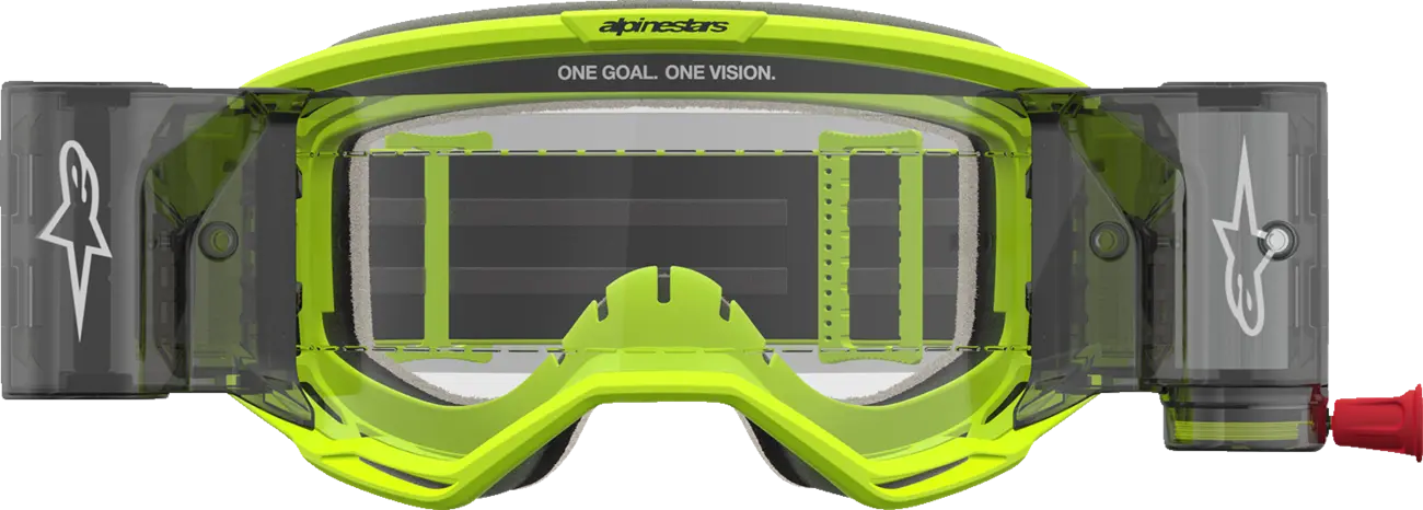 Alpinestars Crossbril Vision 5 Rora Roll Off Yellow Fluo Black/Clear