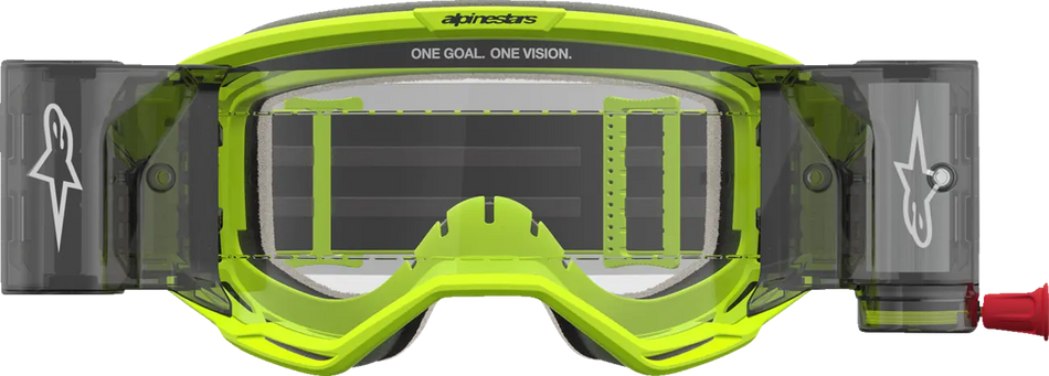 Alpinestars Crossbril Vision 5 Rora Roll Off Yellow Fluo Black/Clear