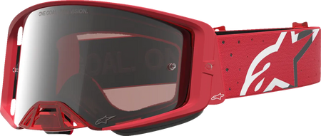 Alpinestars Crossbril Youth Vision Vesta Red Fluo Chrome Mirror-Silver