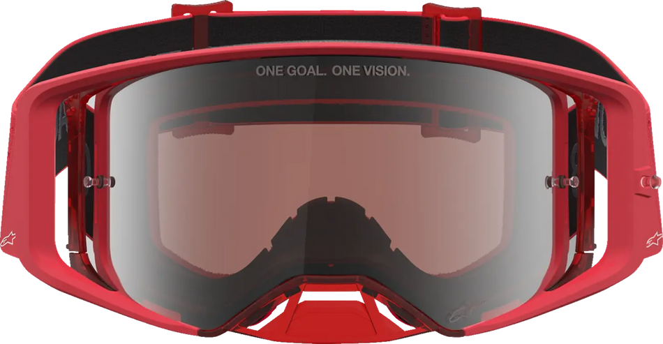 Alpinestars Crossbril Youth Vision Vesta Red Fluo Chrome Mirror-Silver